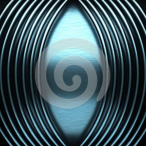 Blue brushed metal background