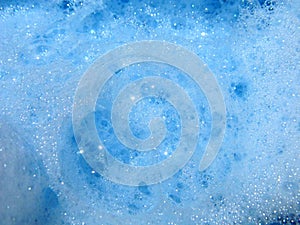 Blue bubble background