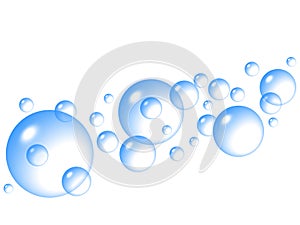 Blue bubbles photo