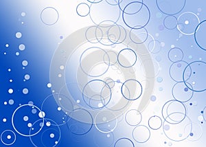 Blue bubbles background