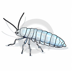 Blue Bug Vector: Cartoon Clip Art For Scientific Illustrations