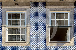 Blue Building Decoration