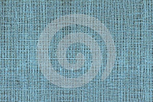 Blue burlap with beautiful canvas texture of blue fabric in retro style with beautiful blue fabric canvas texture as vintage burla photo