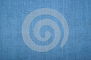 Blue burlap jute canvas texture background