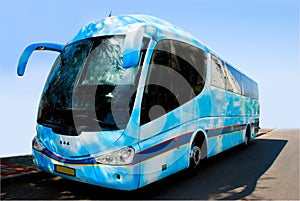 Blue bus