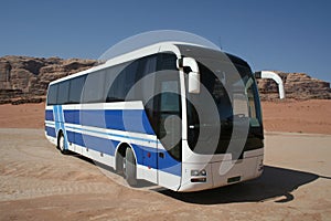 Blue bus