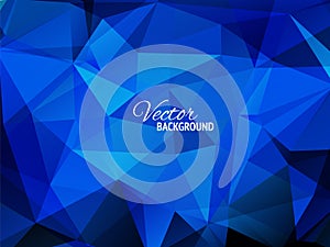 Blue business triangular background photo