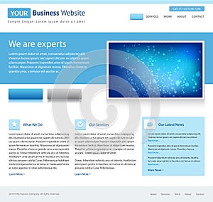 Blue business website