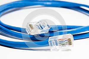 Blue cable Internet connection