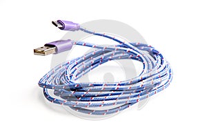 Blue Cable USB bow for packing and decoration