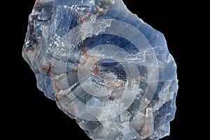 Blue Calcite Closeup