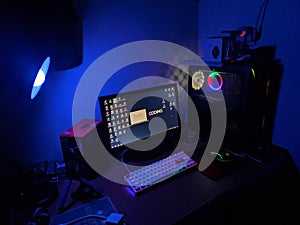 Blue Calm Gaming Setup