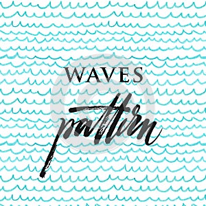 Blue calm wave pattern