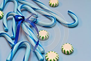 Blue Candy Canes