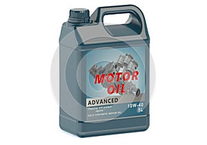 Blue canister motor oil