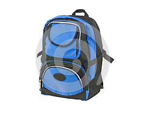 Blue canvas backpack img