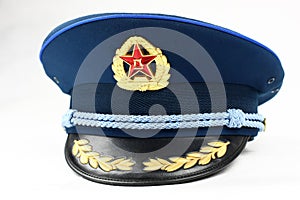 Blue cap of Chinese Air Force