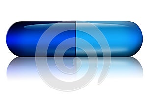 Blue capsule