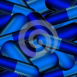 Blue capsule background