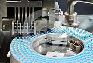 Blue capsule medicine pill production line