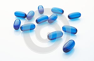 Blue capsules