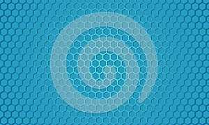 Blue carbon fiber texture. Blue metal hexagon texture steel background. Web design template.