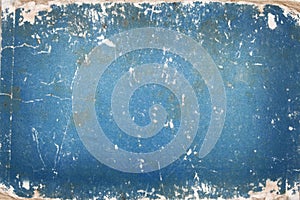 Blue cardboard with age marks