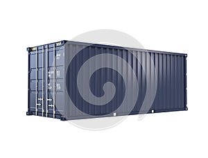 Blue cargo container