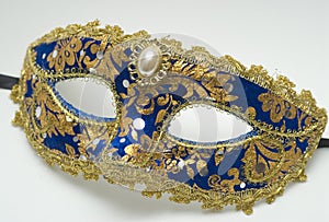 Blue carnival mask