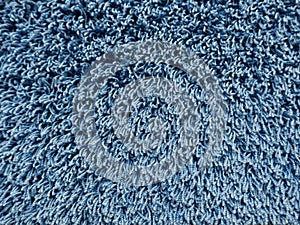 Blue carpet flooring,fluffy wool, texture, background