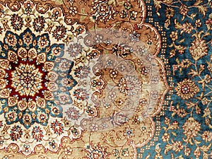 Blue carpet pattern very nice as a background texture