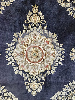 Blue carpet pattern very nice as a background texture