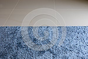 Blue carpet softness texture decoration floor interior