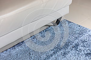 Blue carpet softness texture decoration floor interior house