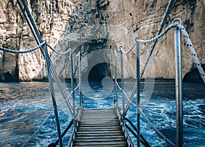 Blue caves of Paxos - the Ionian sea, Greece