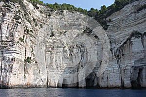 Paxos Island, The Blue Caves.  Ionian Islands, Greece photo