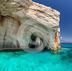 Blue caves, Zakinthos island, Greece