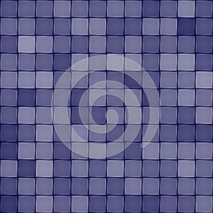 Blue ceramic tile seamless pattern