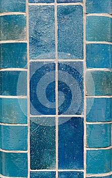 Blue cermaic tiles