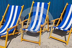 Blue Chairs on Terrace Hoek van Holland