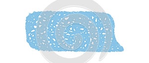 Blue Chalk Scribble Talk Bubble