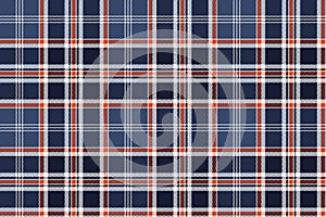 Blue check fabric texture pixel seamless pattern