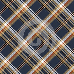Blue check pixel fabric texture seamless pattern