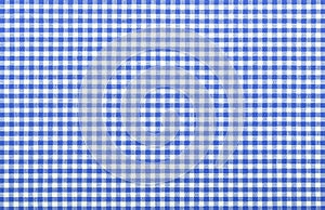 Blue checkered fabric