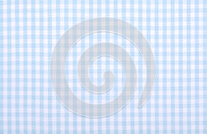 Blue checkered fabric