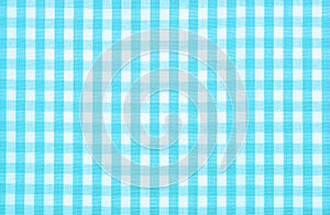 Blue checkered fabric