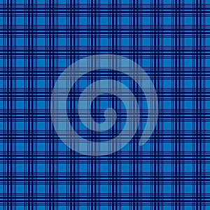 Blue checkered plaid pattern tablecloth fiber, tartan, fabric vector illustration