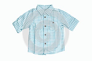 Blue checkered shirt