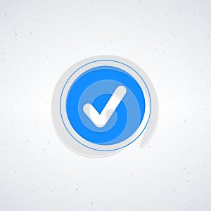 Blue Checkmark Icon in Circle