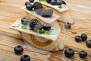 Blue Cheese on Bread photo